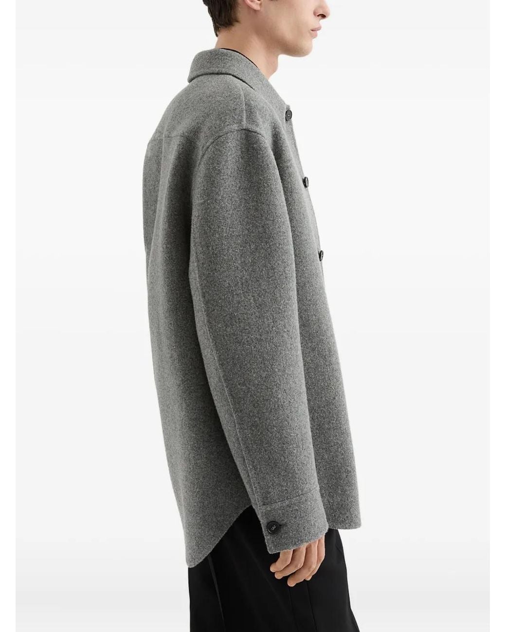 Jil Sander Gray Wool Jacket for men