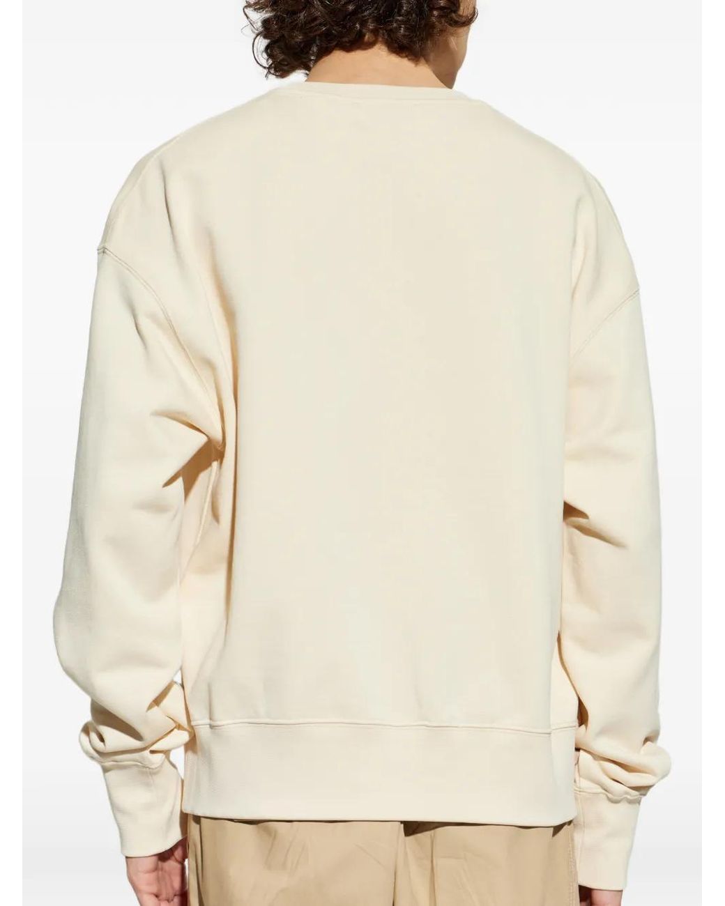 McQueen White Logo-Print Sweatshirt for men