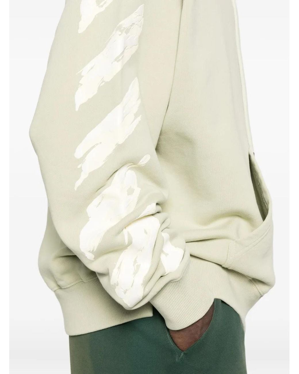 Off-White c/o Virgil Abloh White Paint-Splatter Hoodie for men