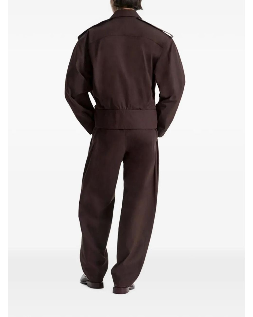 Co. Brown Pleated Tailored Trousers