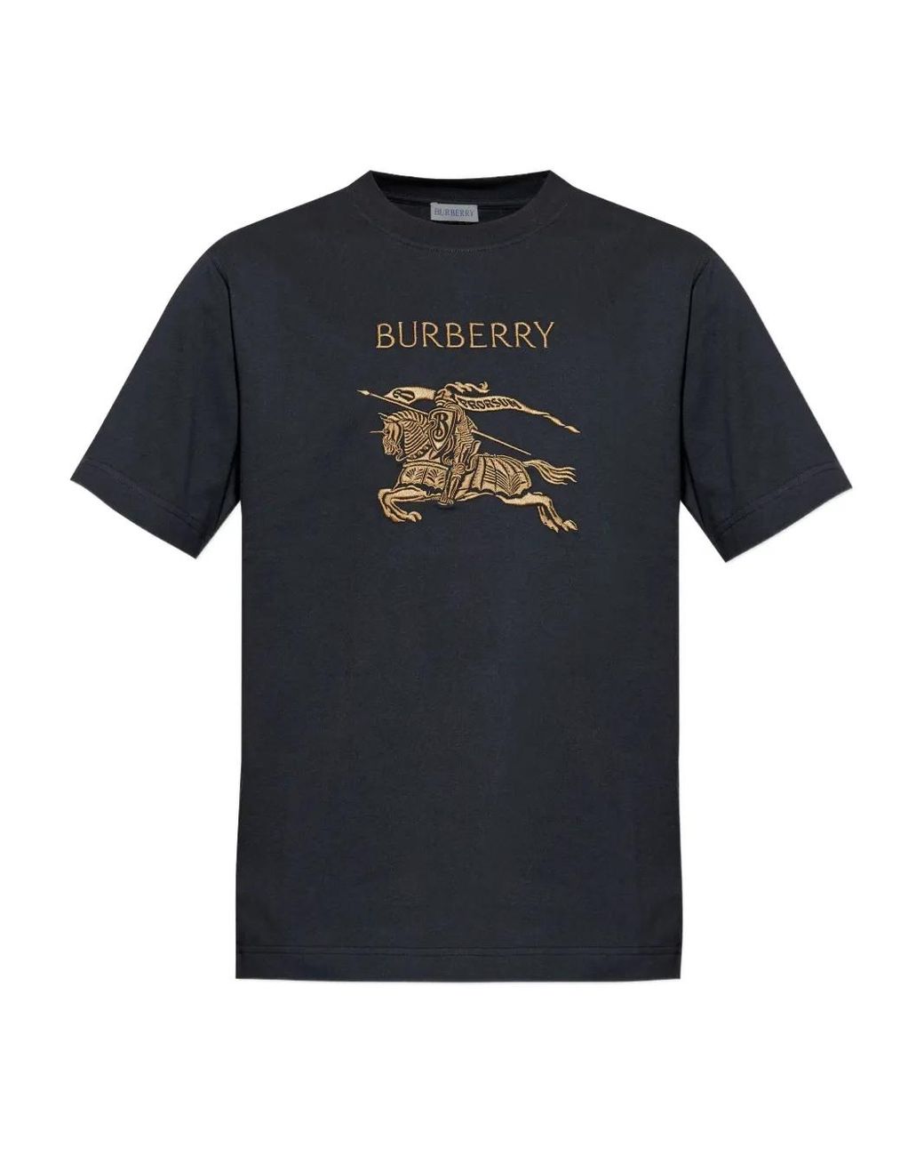 Burberry Black Ekd Cotton T-Shirt for men