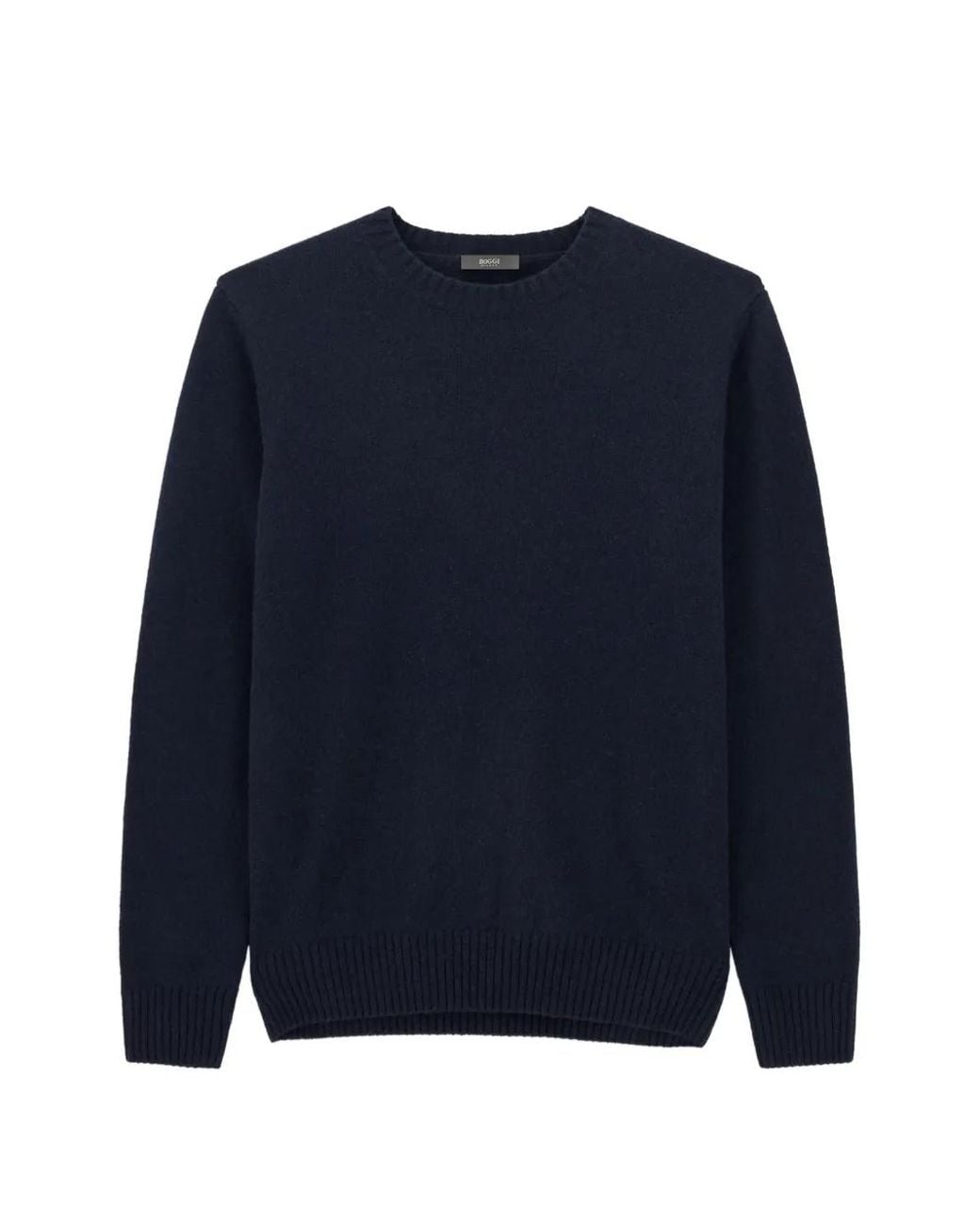 Boggi Blue Crew Neck Jumper for men