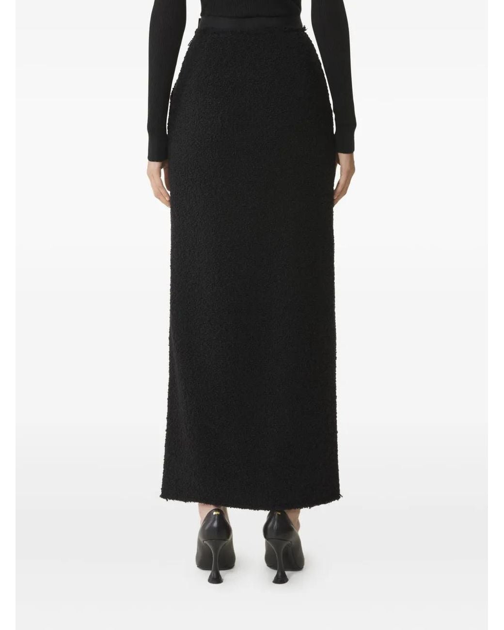Lanvin Rok Met Textuur in het Black