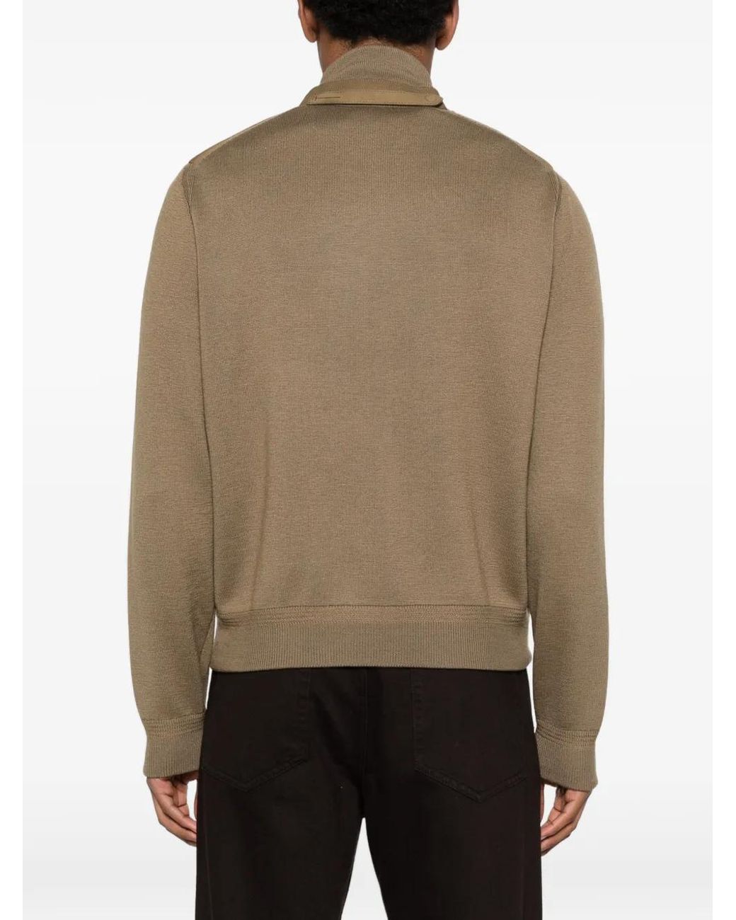 Tom Ford Natural Nubuck Front Merino Bomber for men