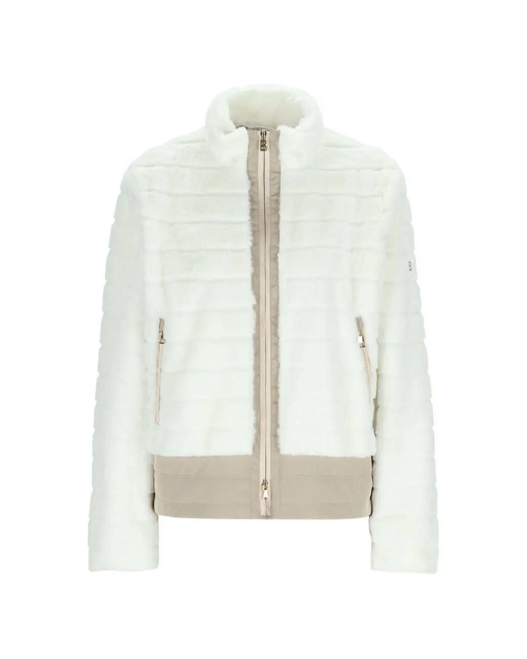 Bogner White Valesca Faux-Fur Jacket