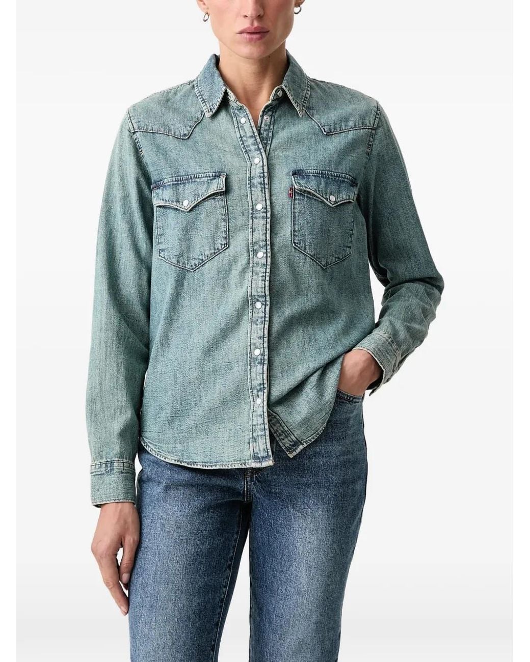 Levi's Blue Ultimate Western-Yoke Denim Shirt