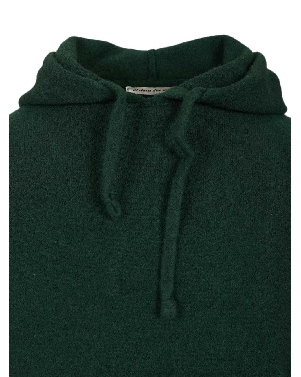 Al Duca D'aosta Green Drawstring Hoodie for men