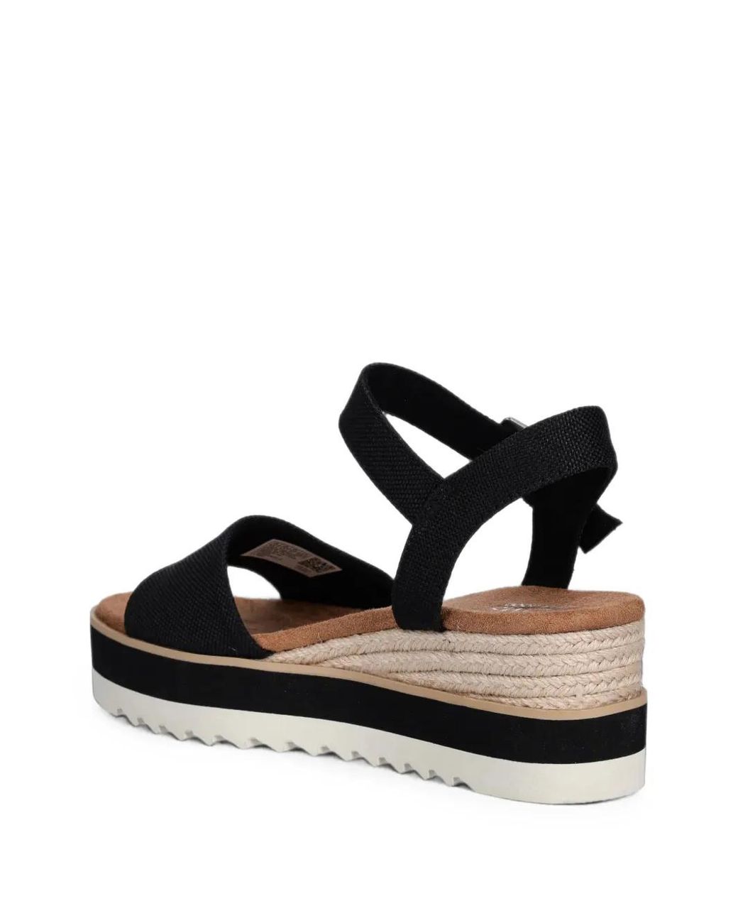 TOMS Black Diana Buckle-Fastening Platform Sandals