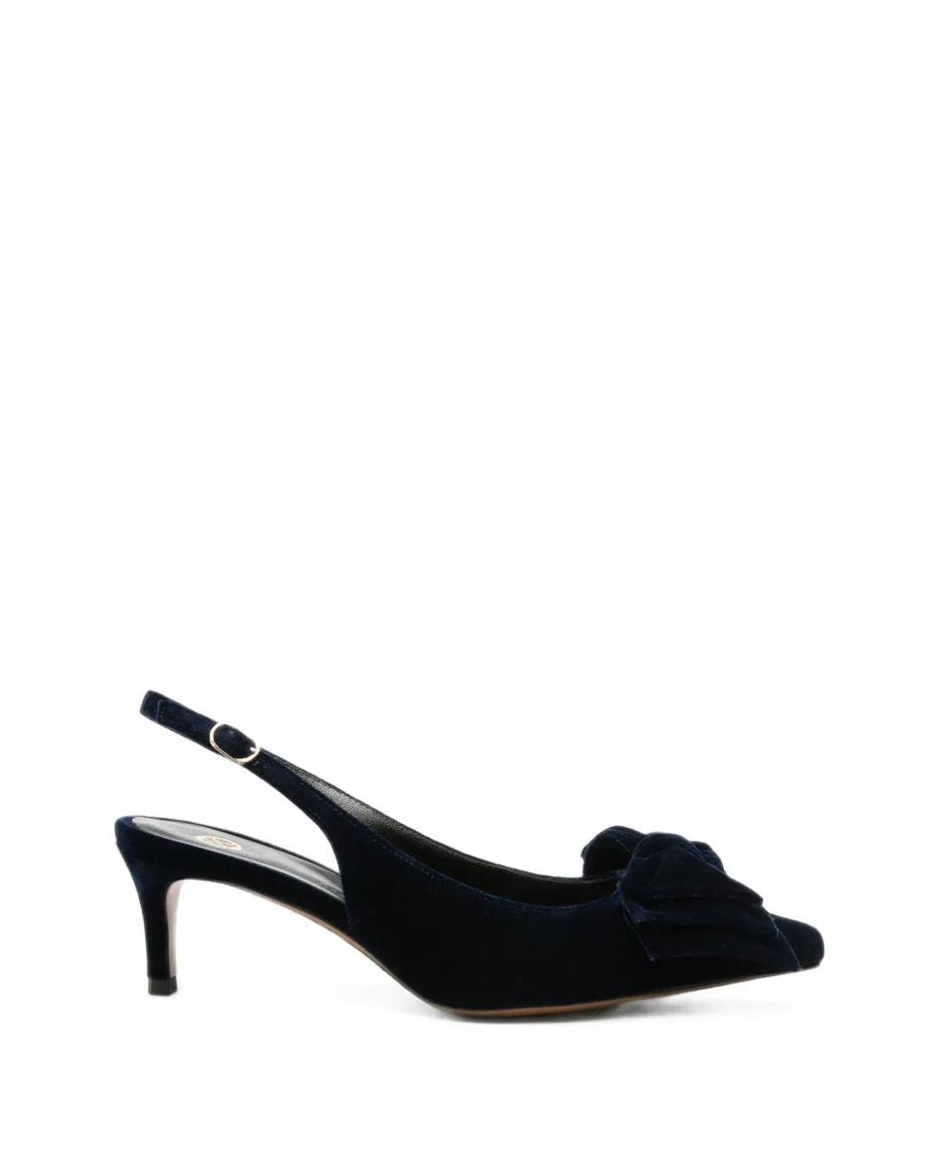 Roberto Festa Black Bow-Detail Slingback Pumps