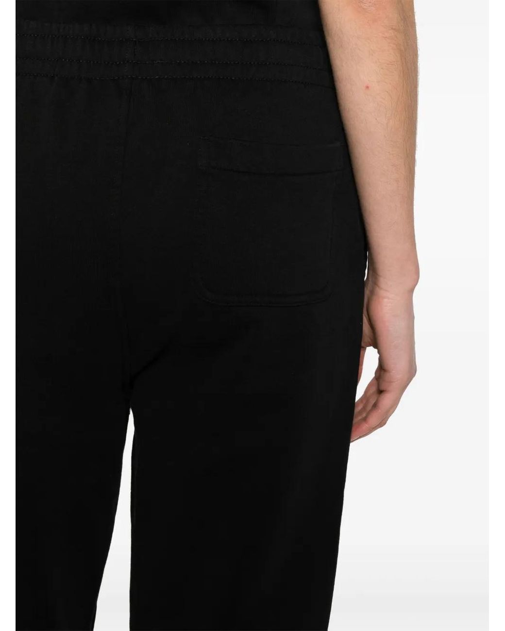 Maison Kitsuné Straight Trainingsbroek Met Vossenpatch in het Black
