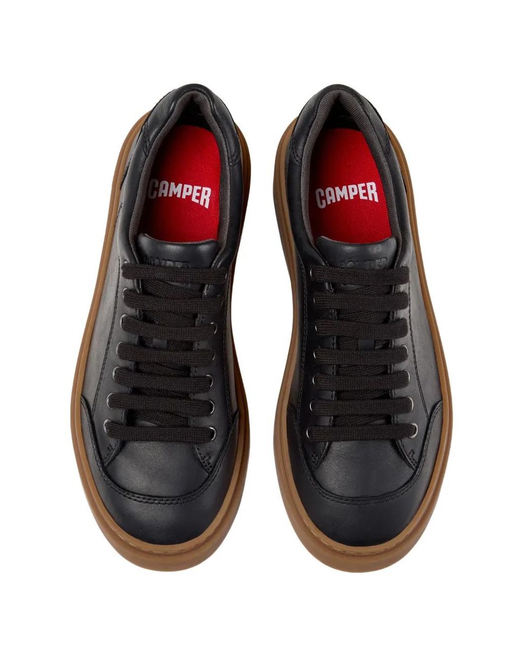Camper Black Runner Twentyfive Leather Sneakers for men
