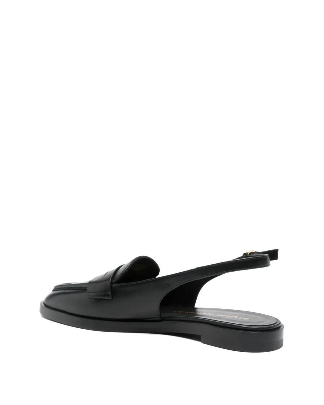 Stuart Weitzman Black Slingback Loafers