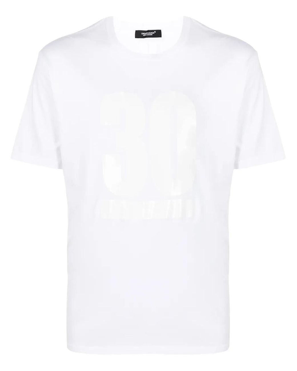 Undercover White Tape Print T-Shirt for men