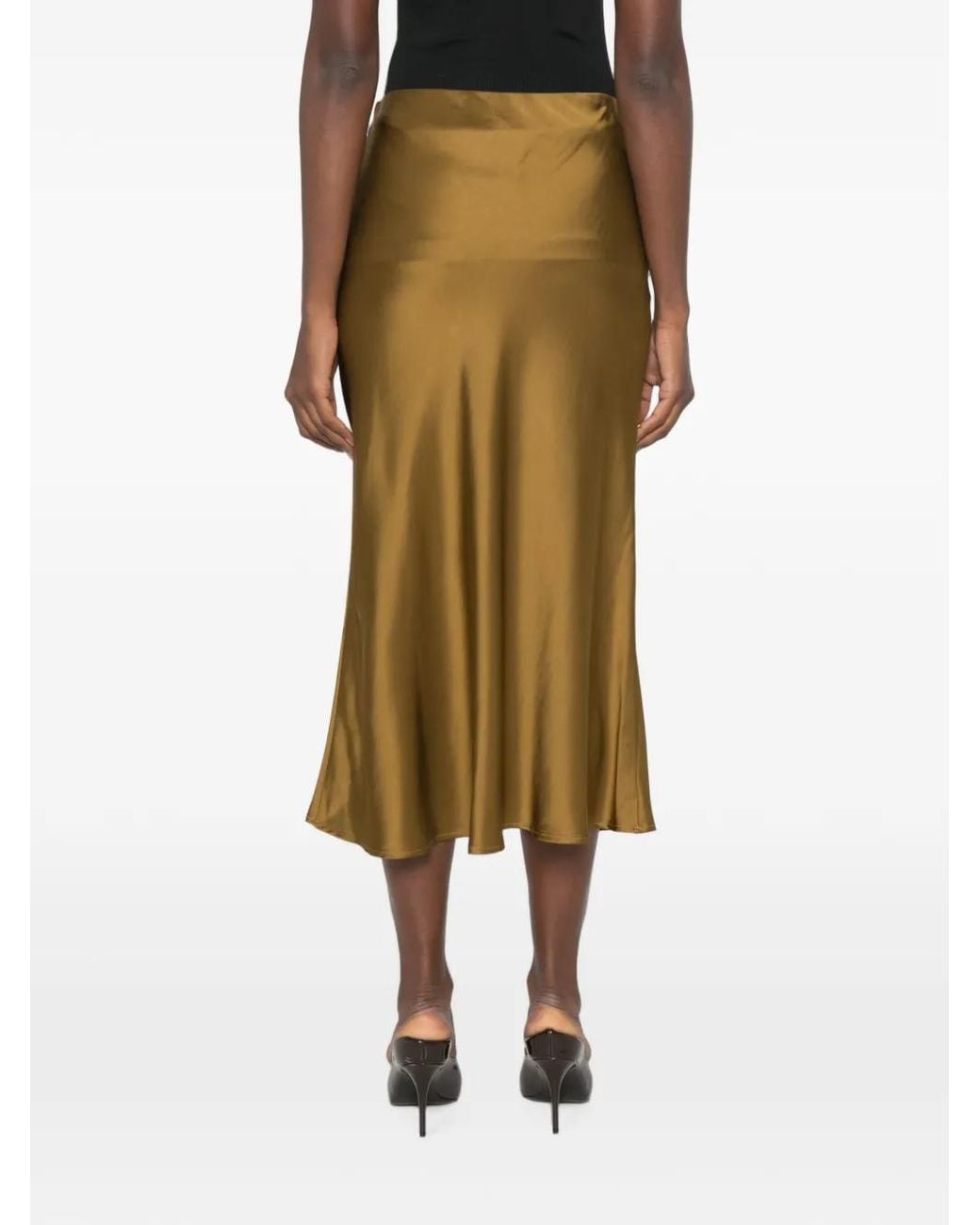 Ottod'Ame Natural Chiara Midi Skirt