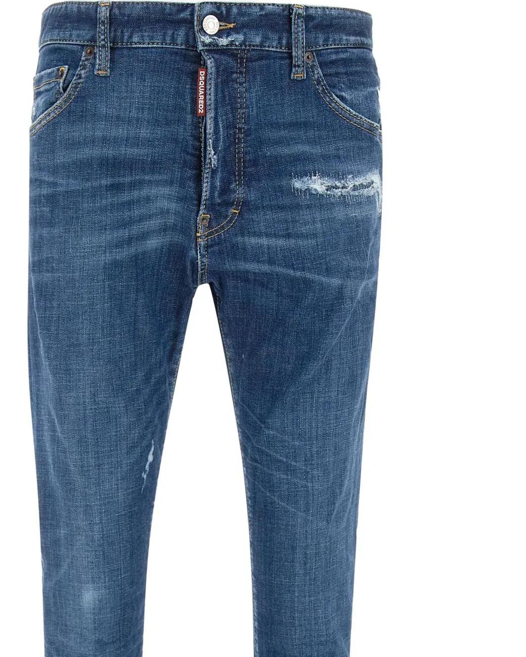 DSquared² Blue 2 Medium Wash Cool Guy Jeans for men