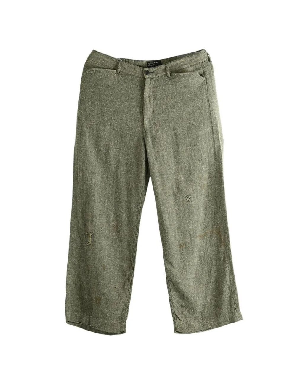 Enfants Riches Deprimes Green Pantalon Repair À Effet Usé for men