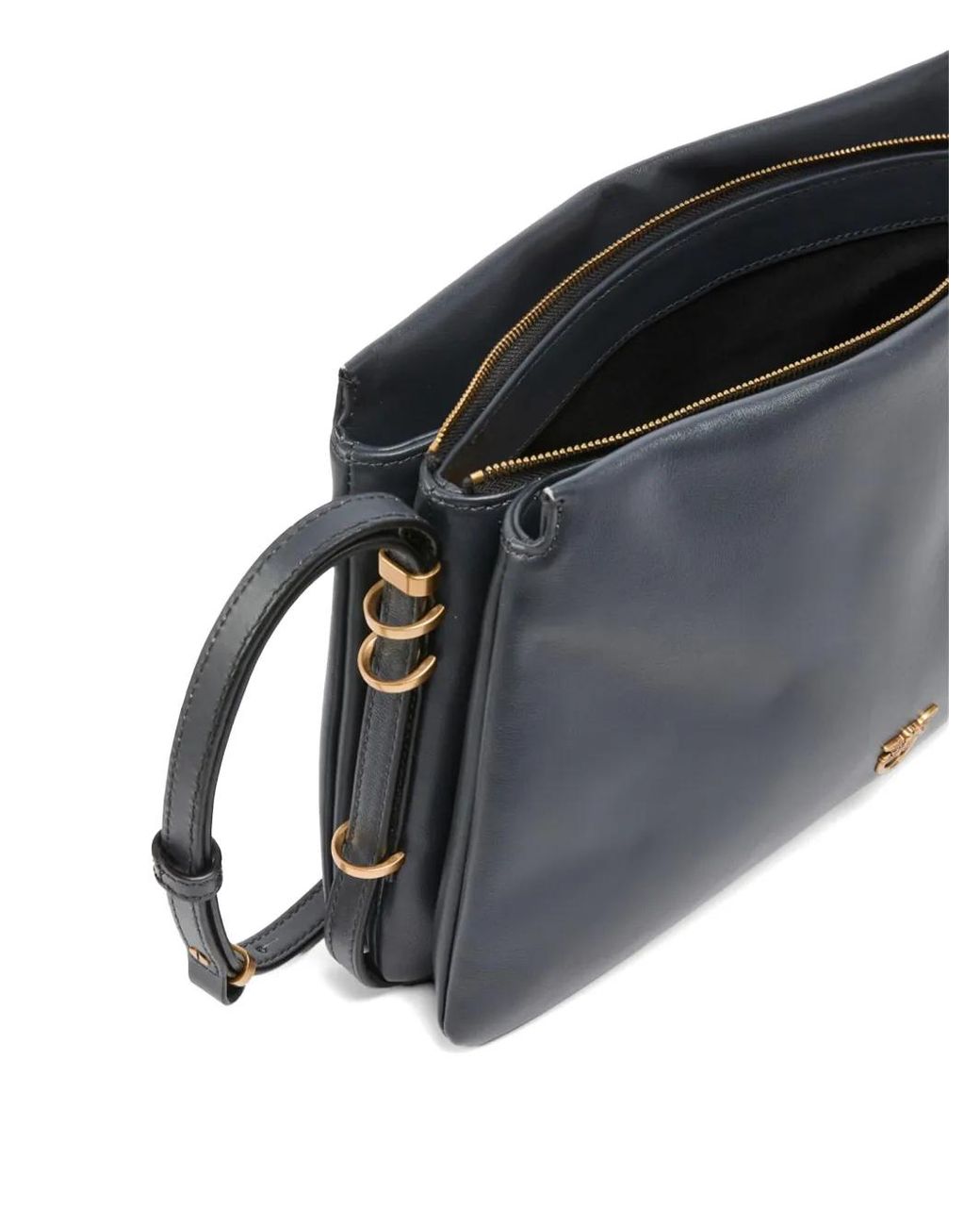 Pinko Black One, Two, Three Shoulder Bag With Three Compartments