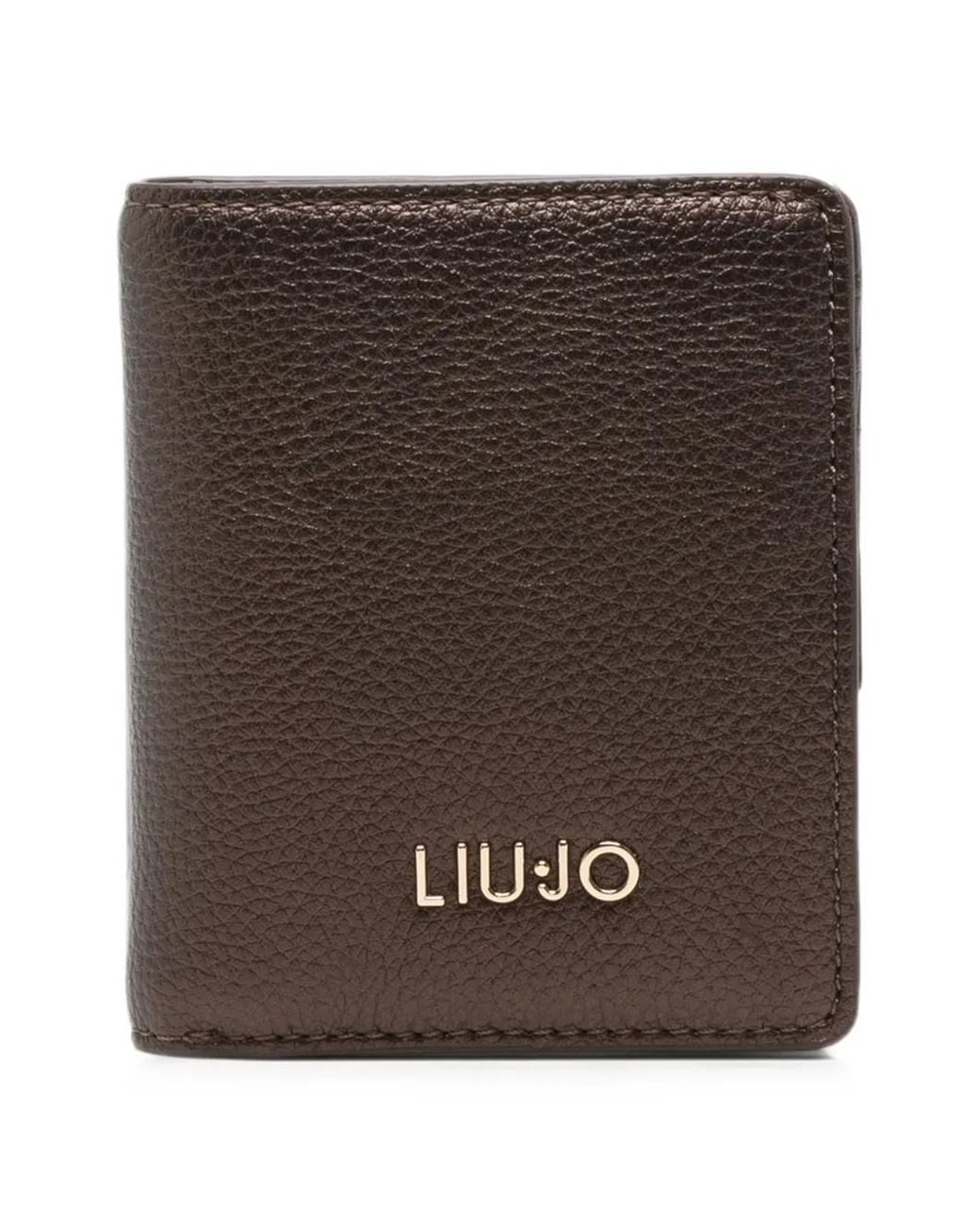 Liu Jo Brown Logo-Plaque Wallet
