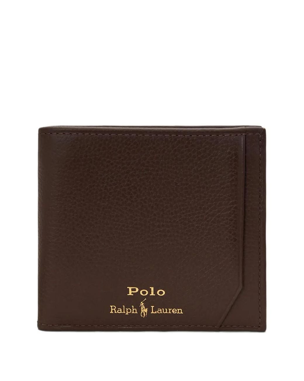 Polo Ralph Lauren Brown Pebble-Leather Wallet for men