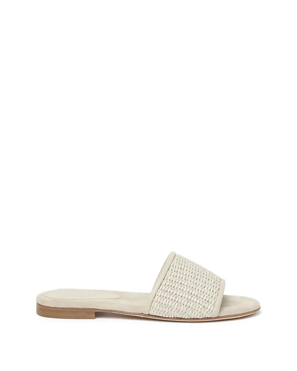 Peserico White Woven Slides