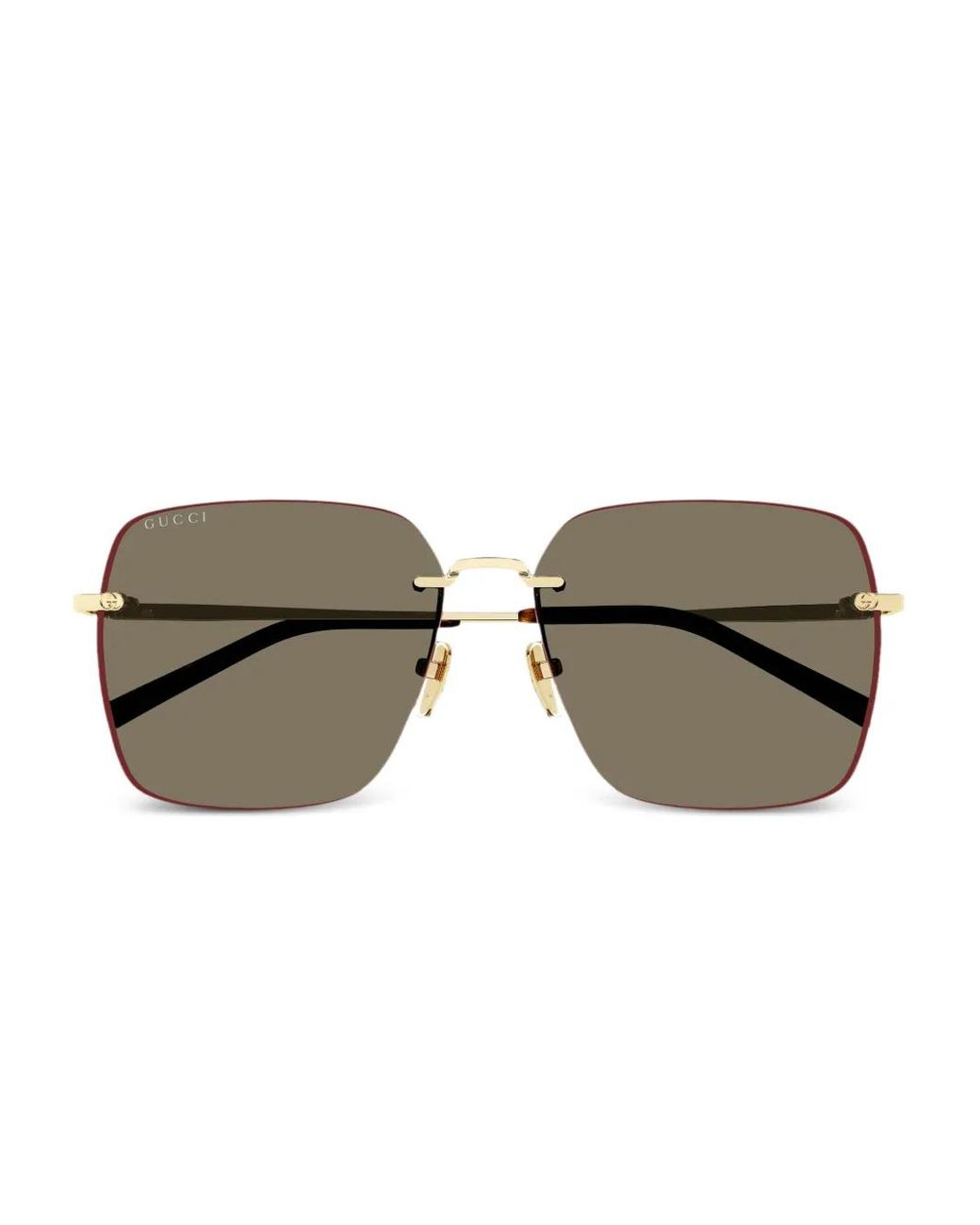 Gucci Red Gg1955Sa Square-Frame Sunglasses