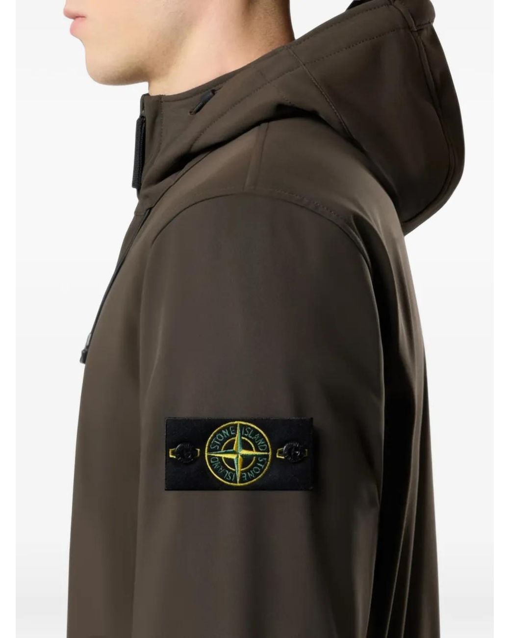 Stone Island Brown Q100004 Soft Shell-R_E.Dye Technology Jacket for men