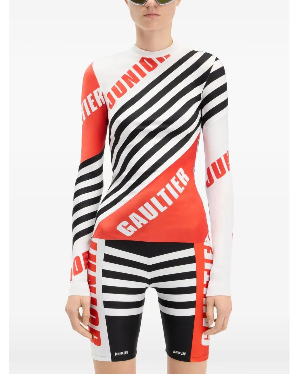 Jean Paul Gaultier Red Long-Sleeve Top