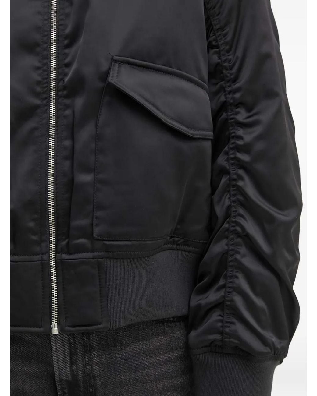 Chaqueta Bómber Con Manga Fruncida Levi's de color Black