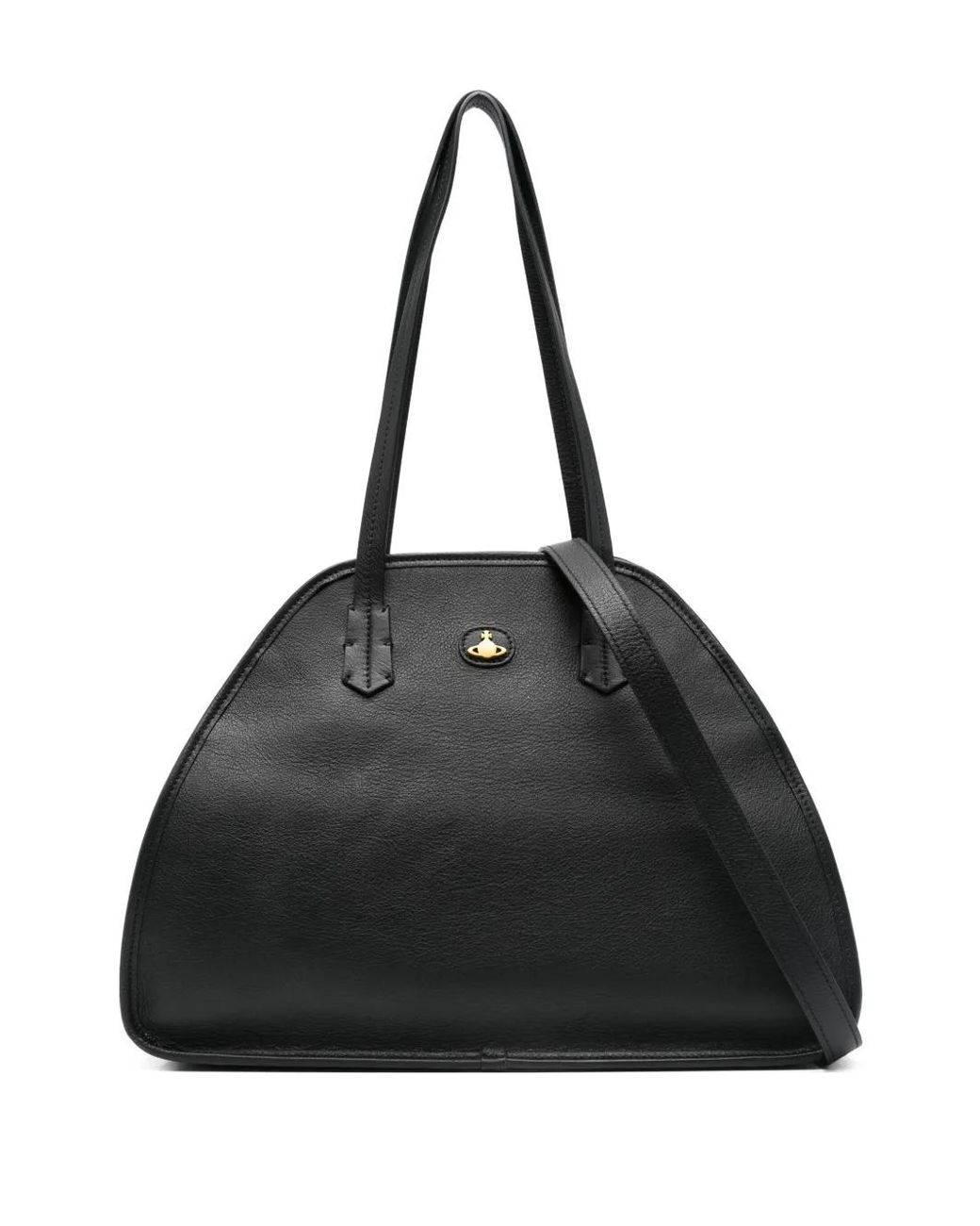 Vivienne Westwood Black Leather Shoulder Bag
