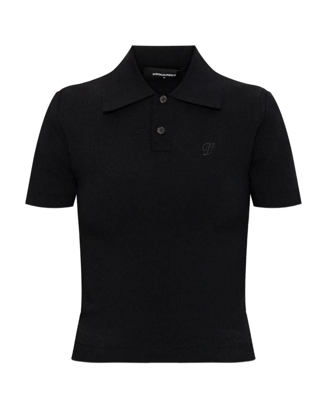 DSquared² Black Polo With Logo