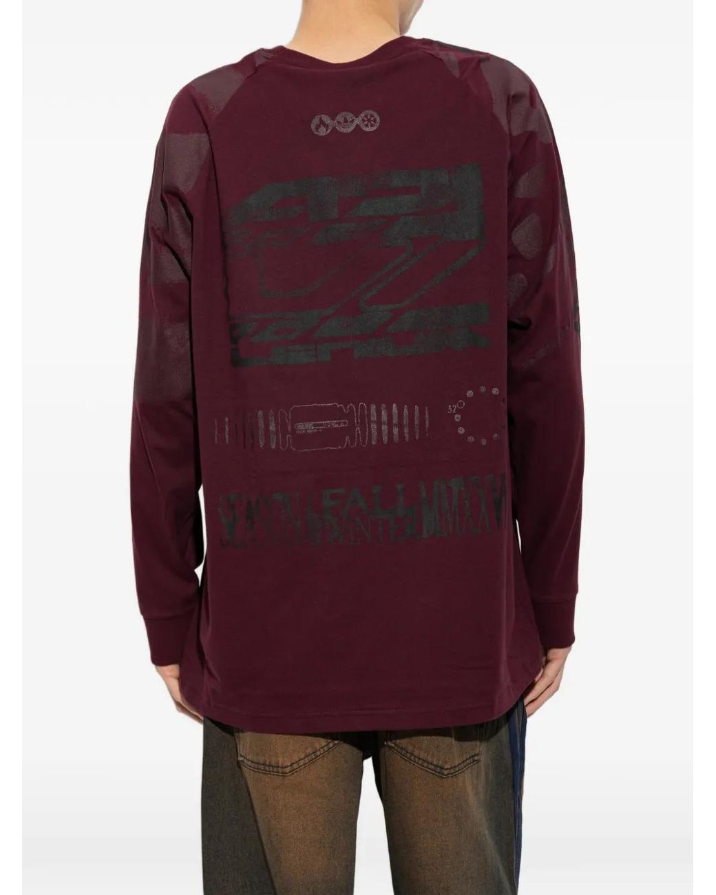 Adidas Purple Adilenium 6 Long-Sleeve T-Shirt for men