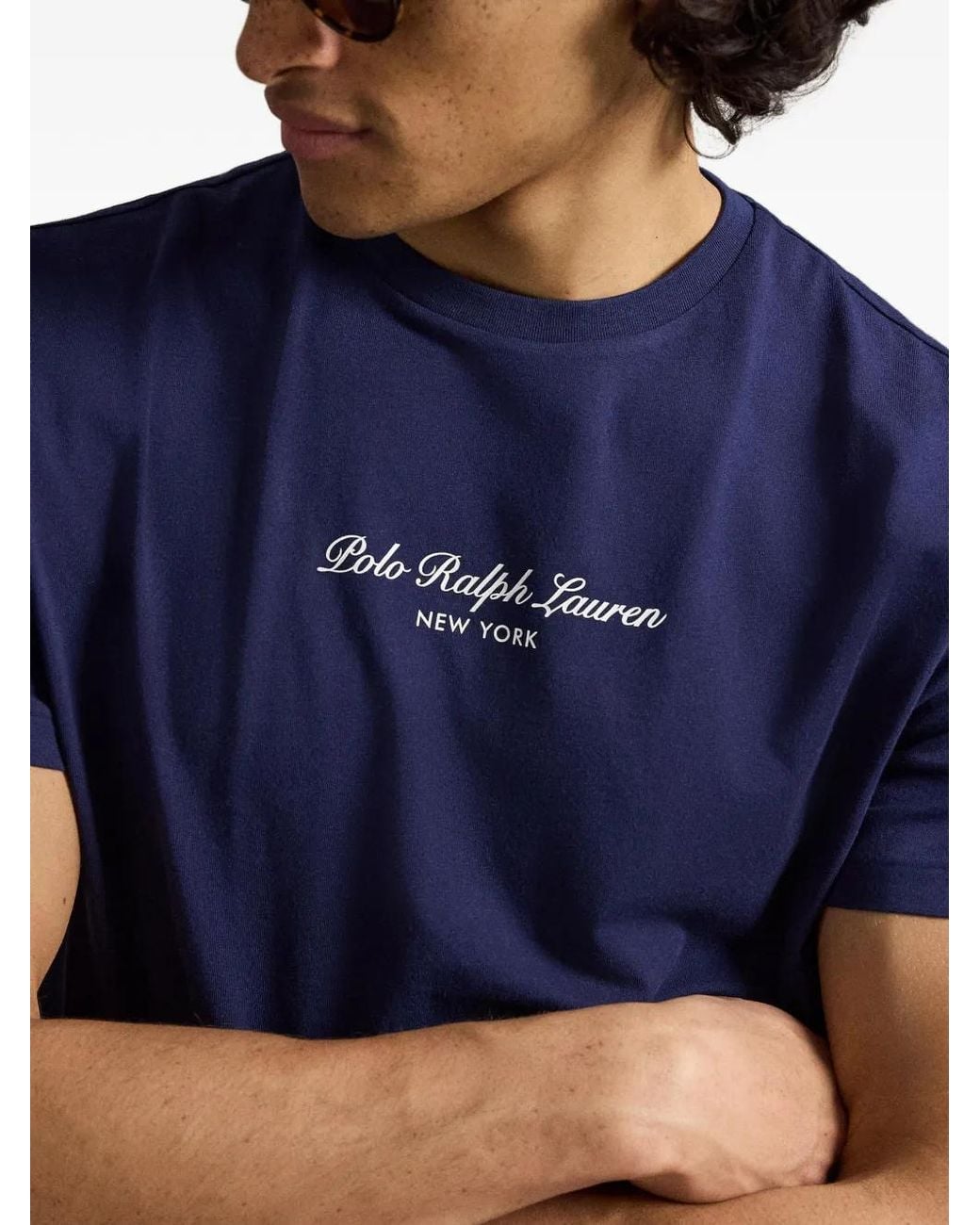 Polo Ralph Lauren Blue Logo-Print T-Shirt for men