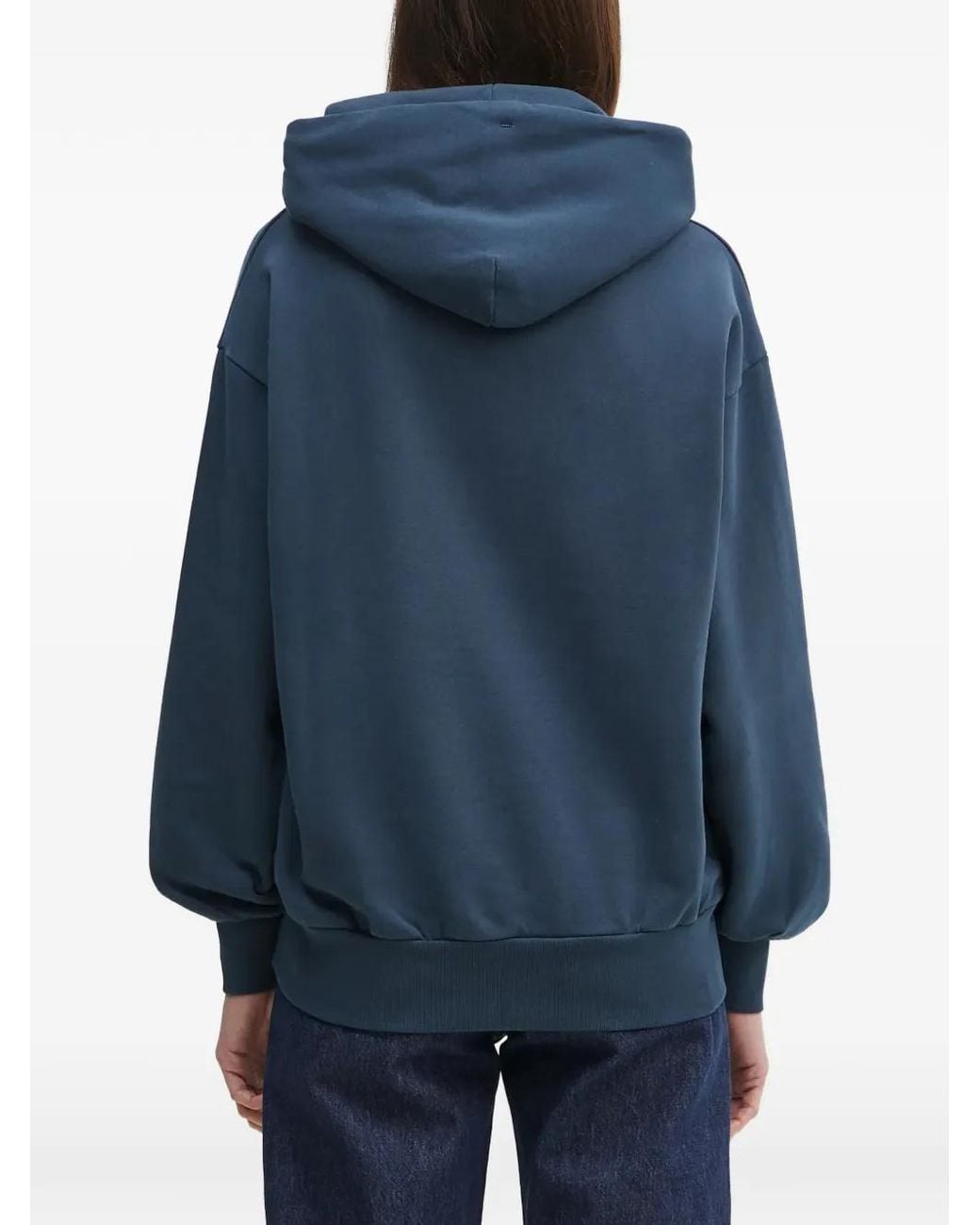 Aries Blue Graphic-Print Hoodie