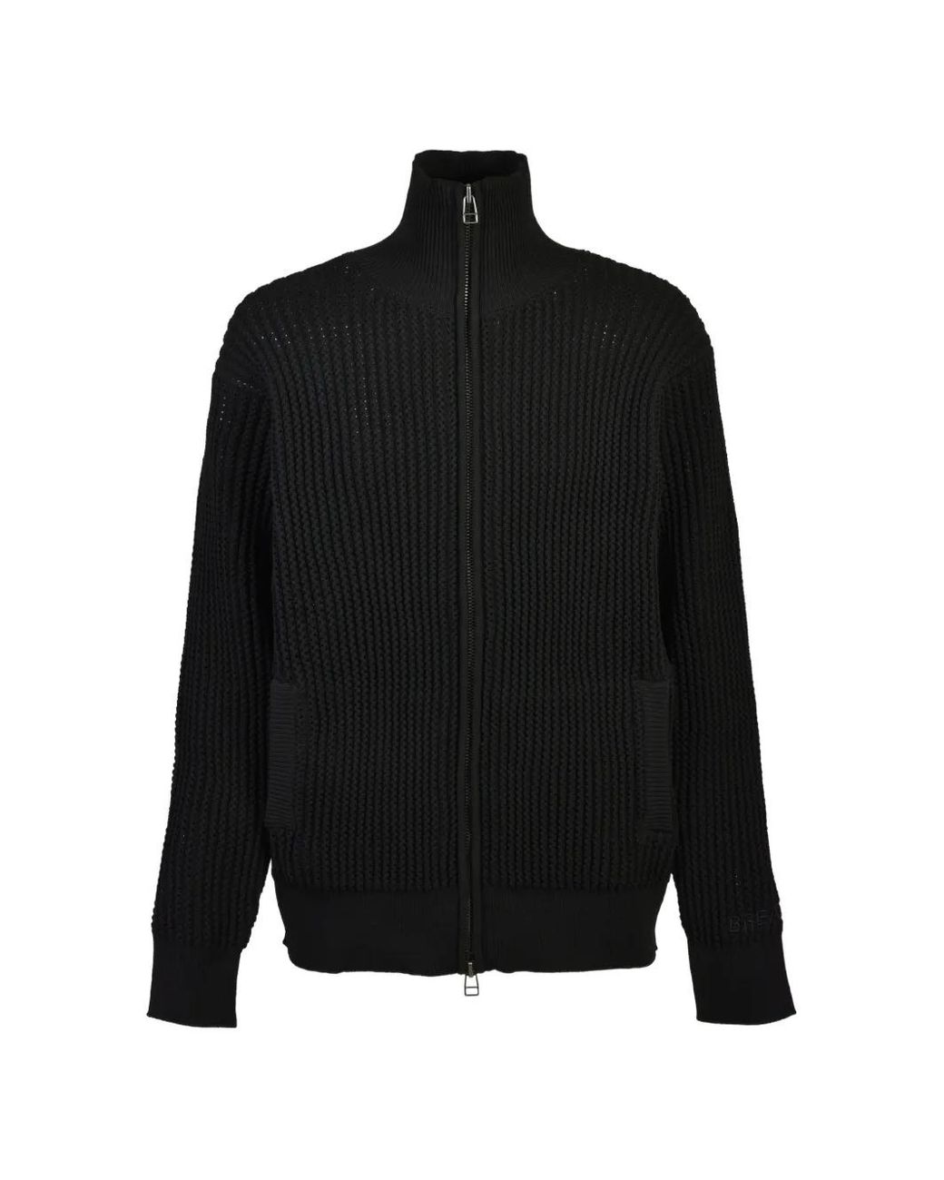 BREATH Black Drivers Zip-Up Sweatshirt for men