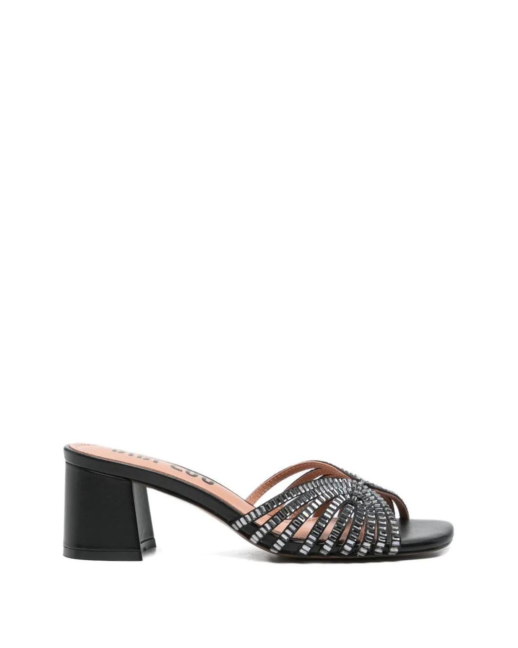 Bibi Lou White Serabi Crystal-Embellished Caged Sandals