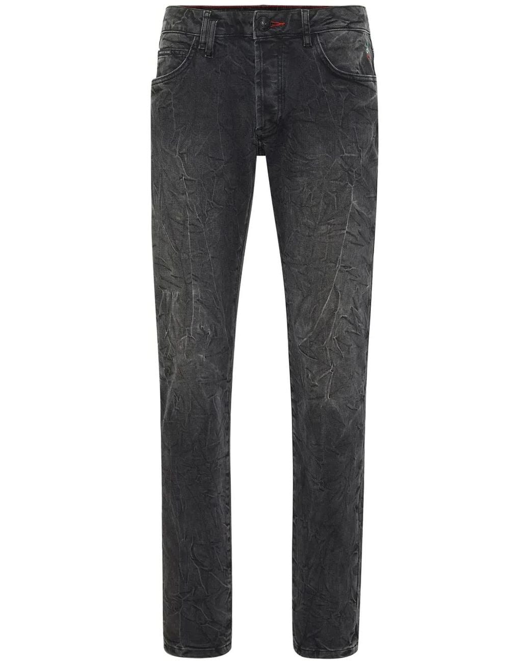 Vaqueros Slim Skull Philipp Plein de hombre de color Gray