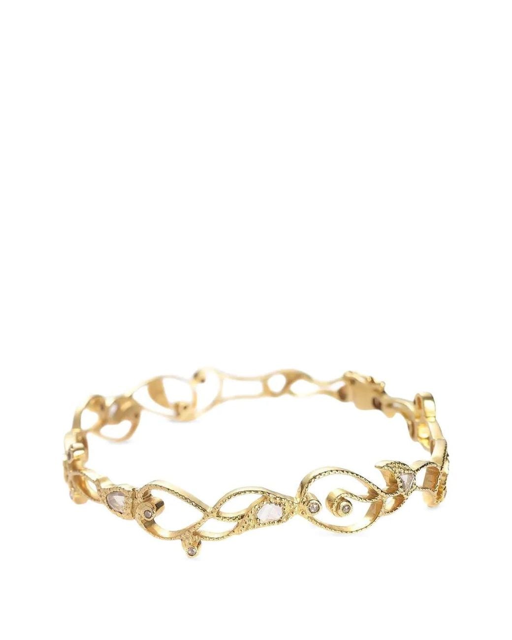 Coomi Metallic Bracelet Vitality Serti De Diamants