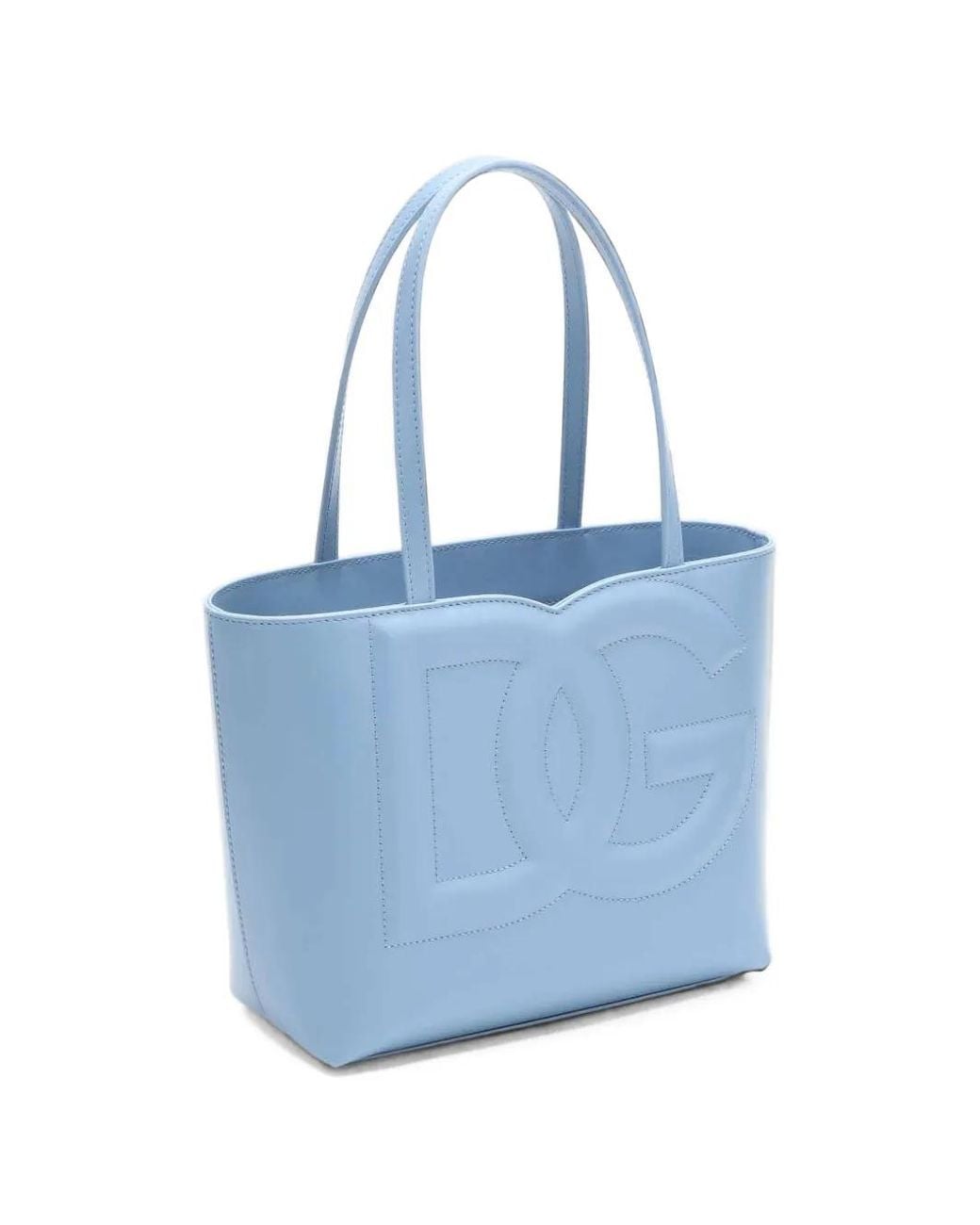 Dolce & Gabbana Blue Dg Logo Tote Bag