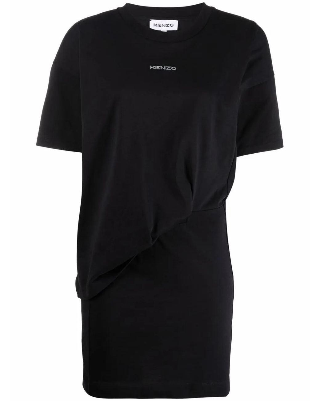 KENZO Black Logo-Printed T-Shirt Dress