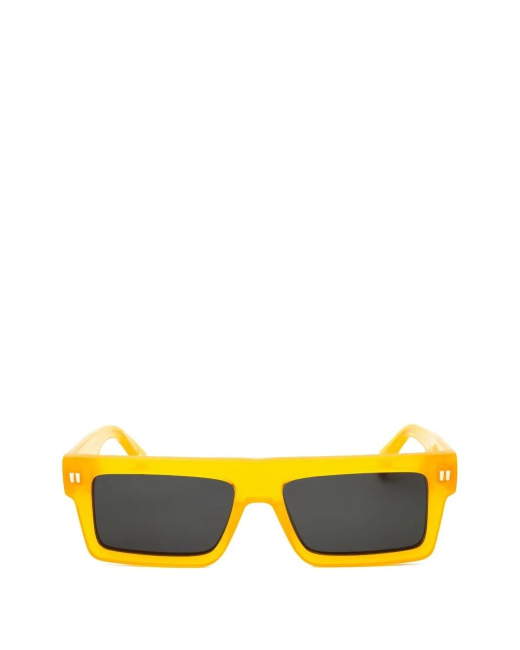 Off-White c/o Virgil Abloh Yellow Chandler Rectangle-Frame Sunglasses