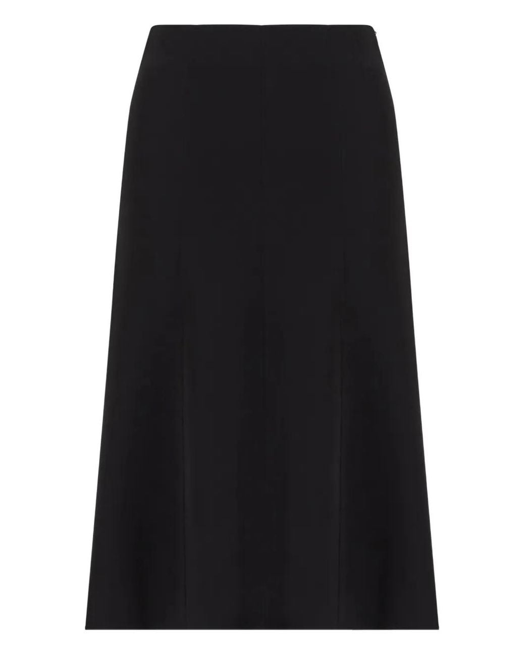 Giorgio Armani Black Panelled Midi Skirt