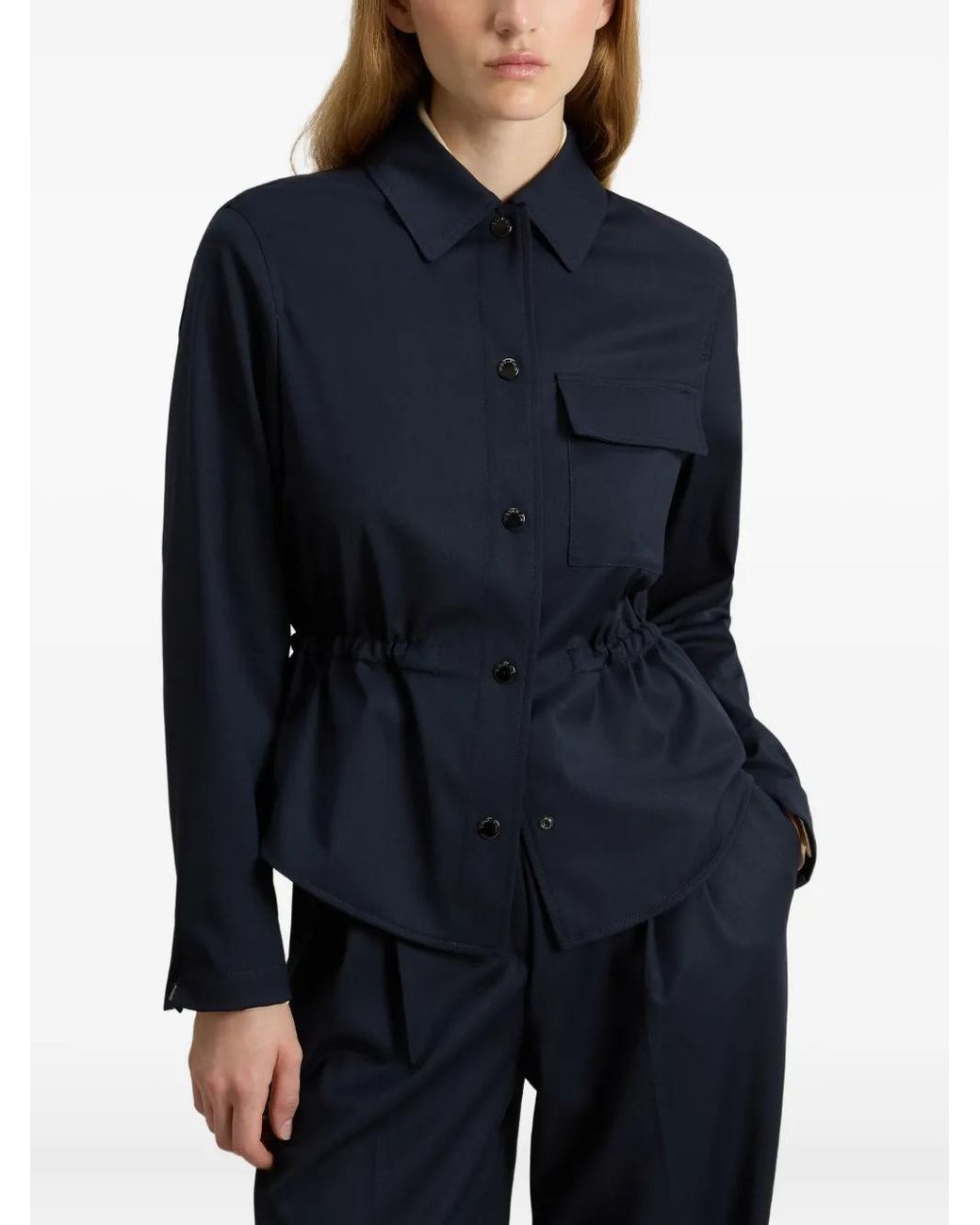 Sobrecamisa Con Cordones Woolrich de color Blue