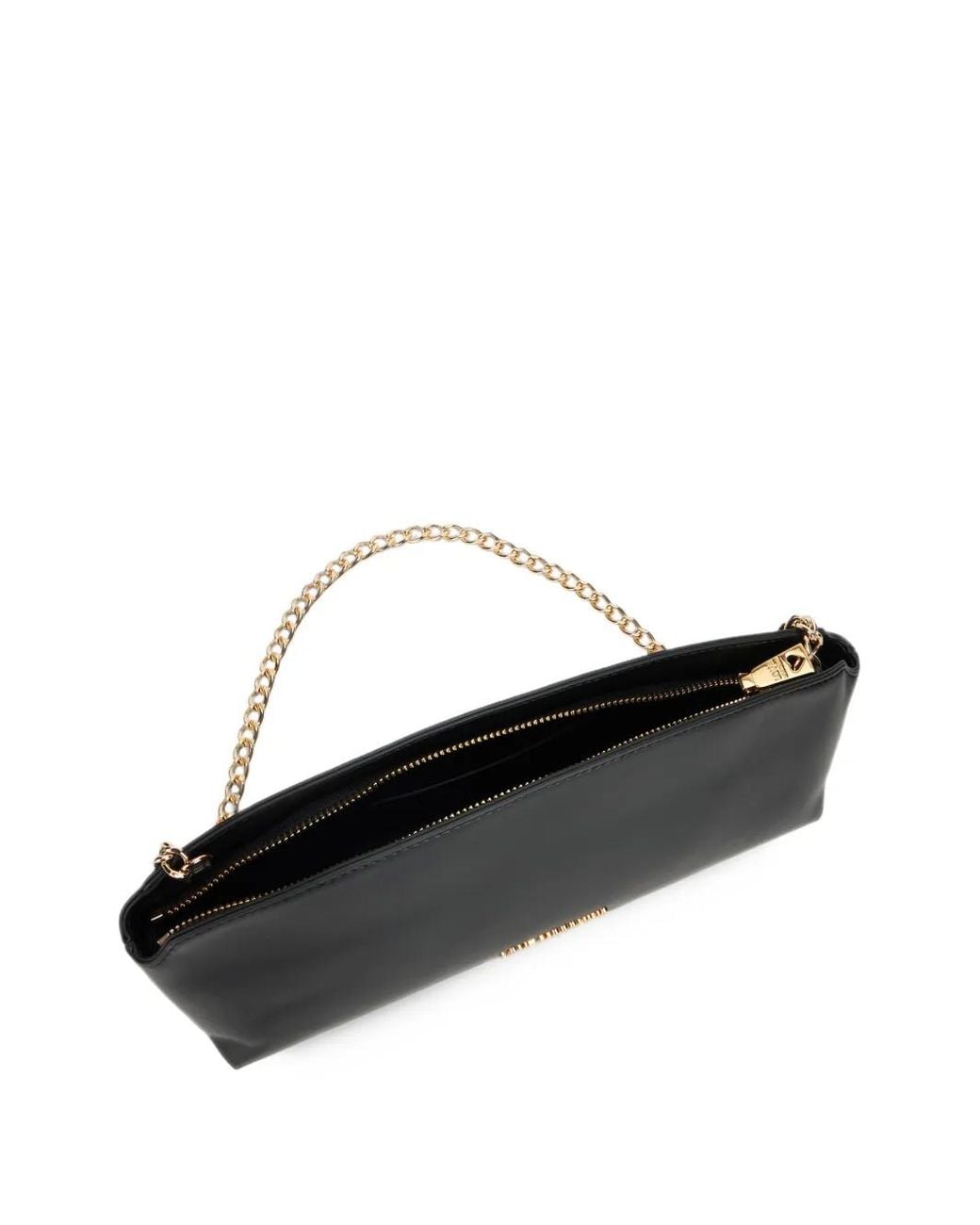 Love Moschino Black Logo-Lettering Chain-Strap Shoulder Bag