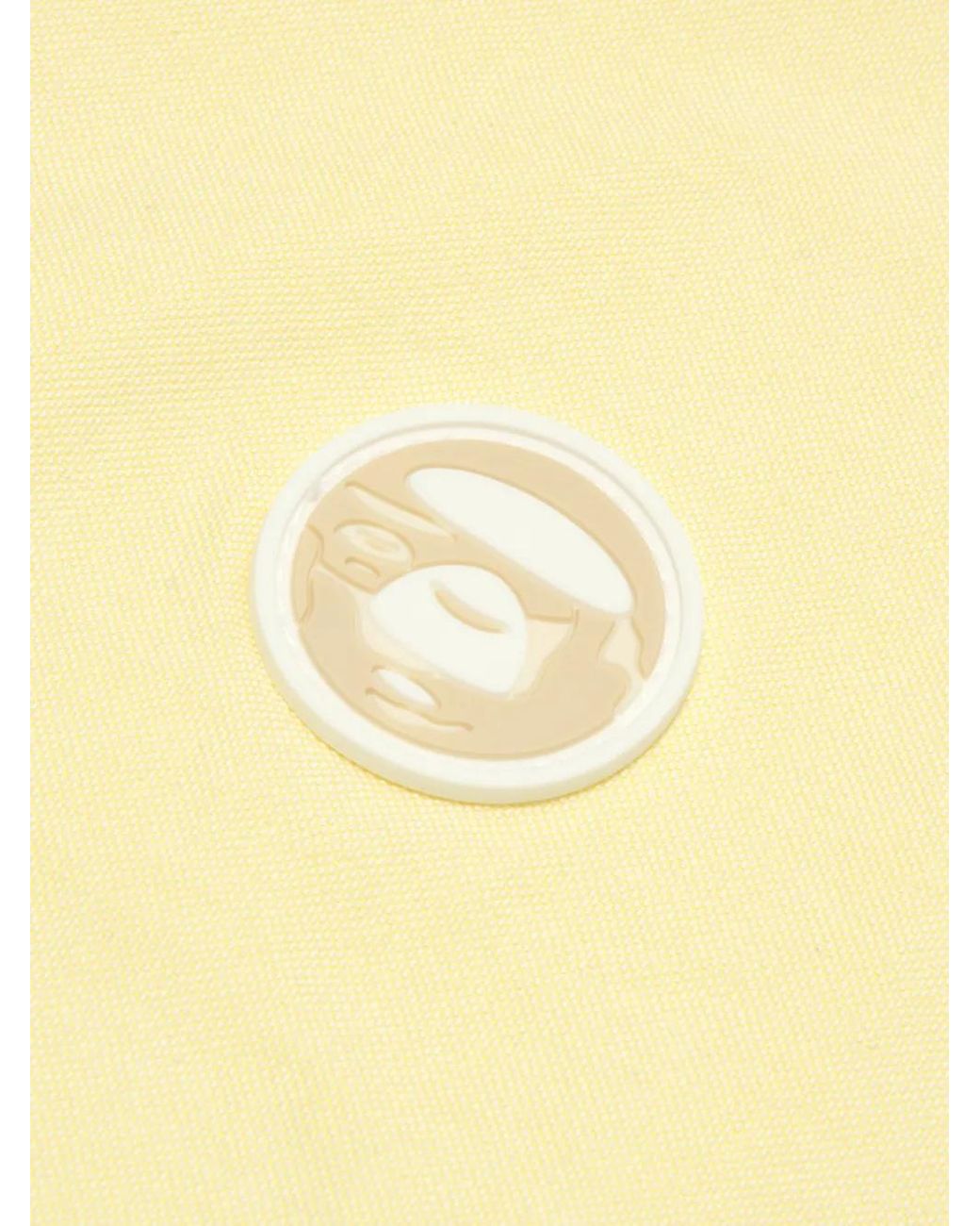 Aape By A Bathing Ape Yellow Embroidery Shirt for men