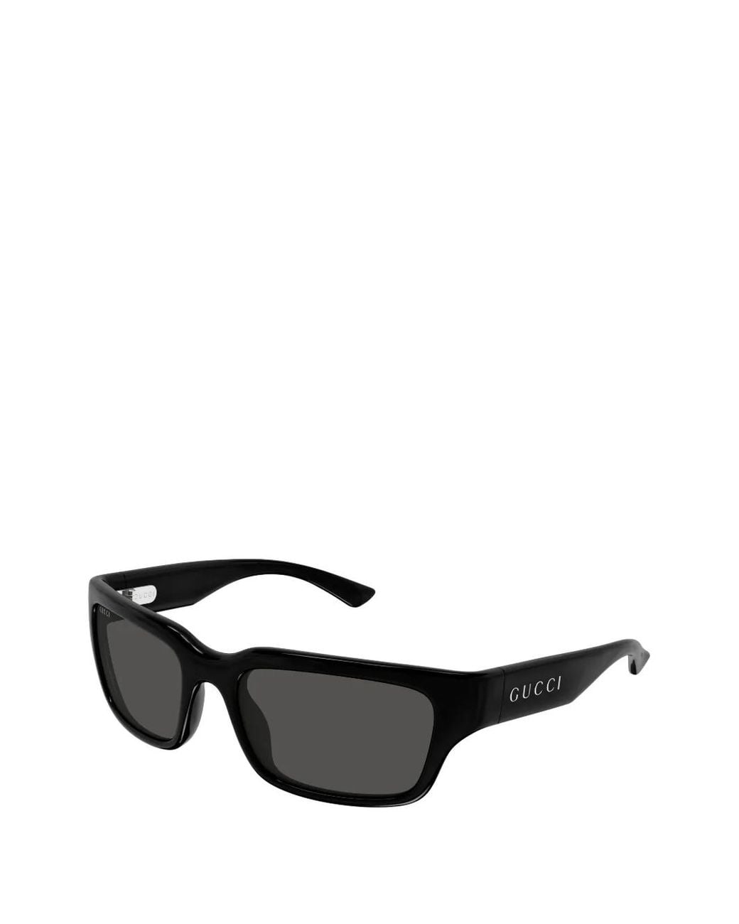 Gucci Black Logo-Detail Rectangle-Frame Sunglasses for men