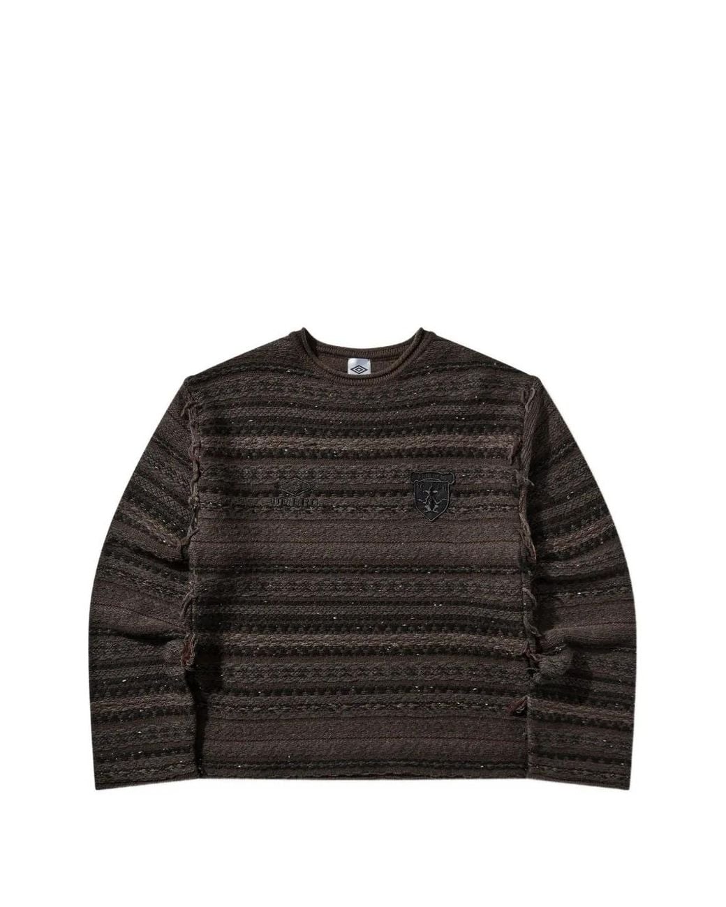 Umbro Black X Slam Jam Fair Isle Crest Sweater for men