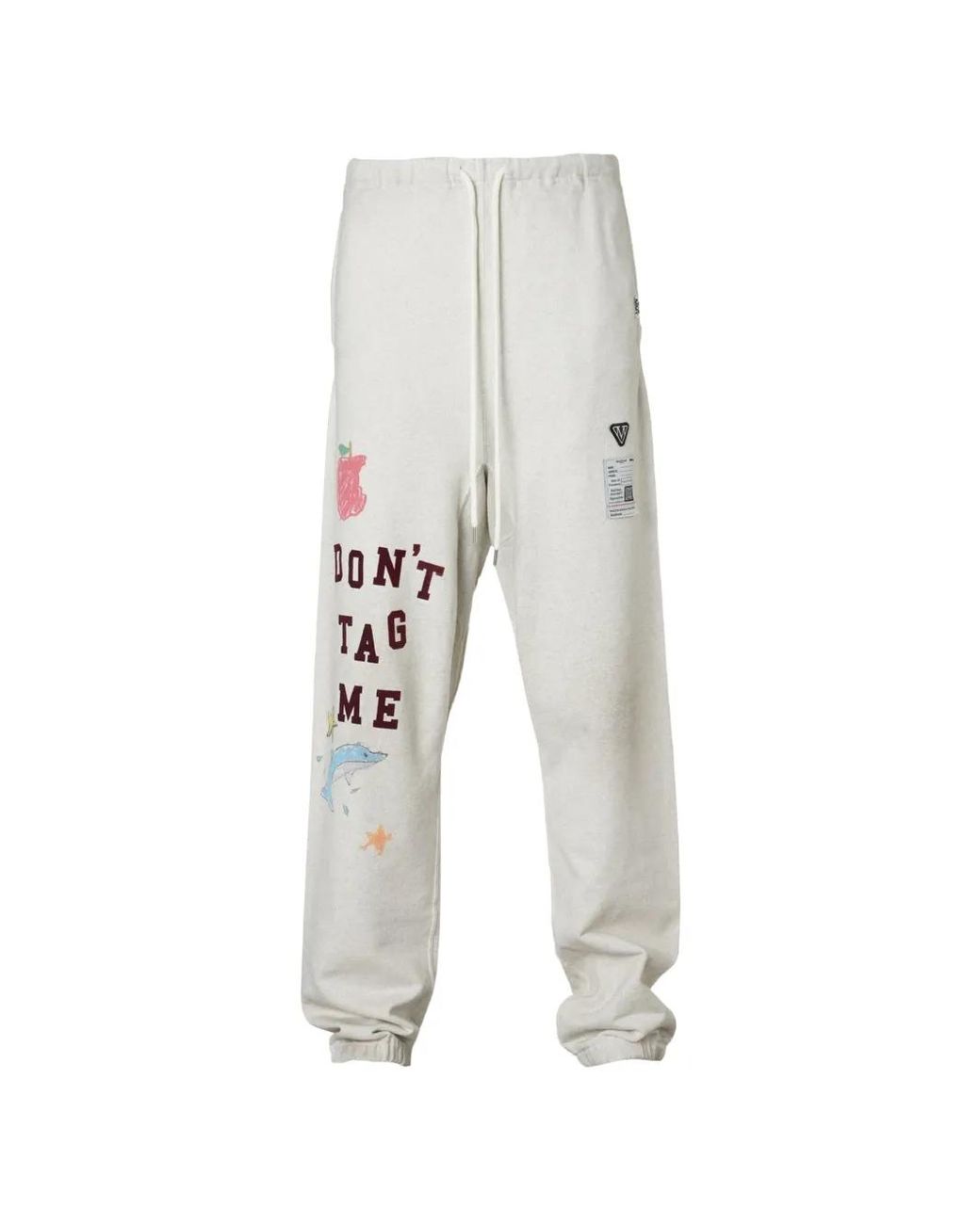 Maison Mihara Yasuhiro White Kids Doodle Printed Sweat Pants for men