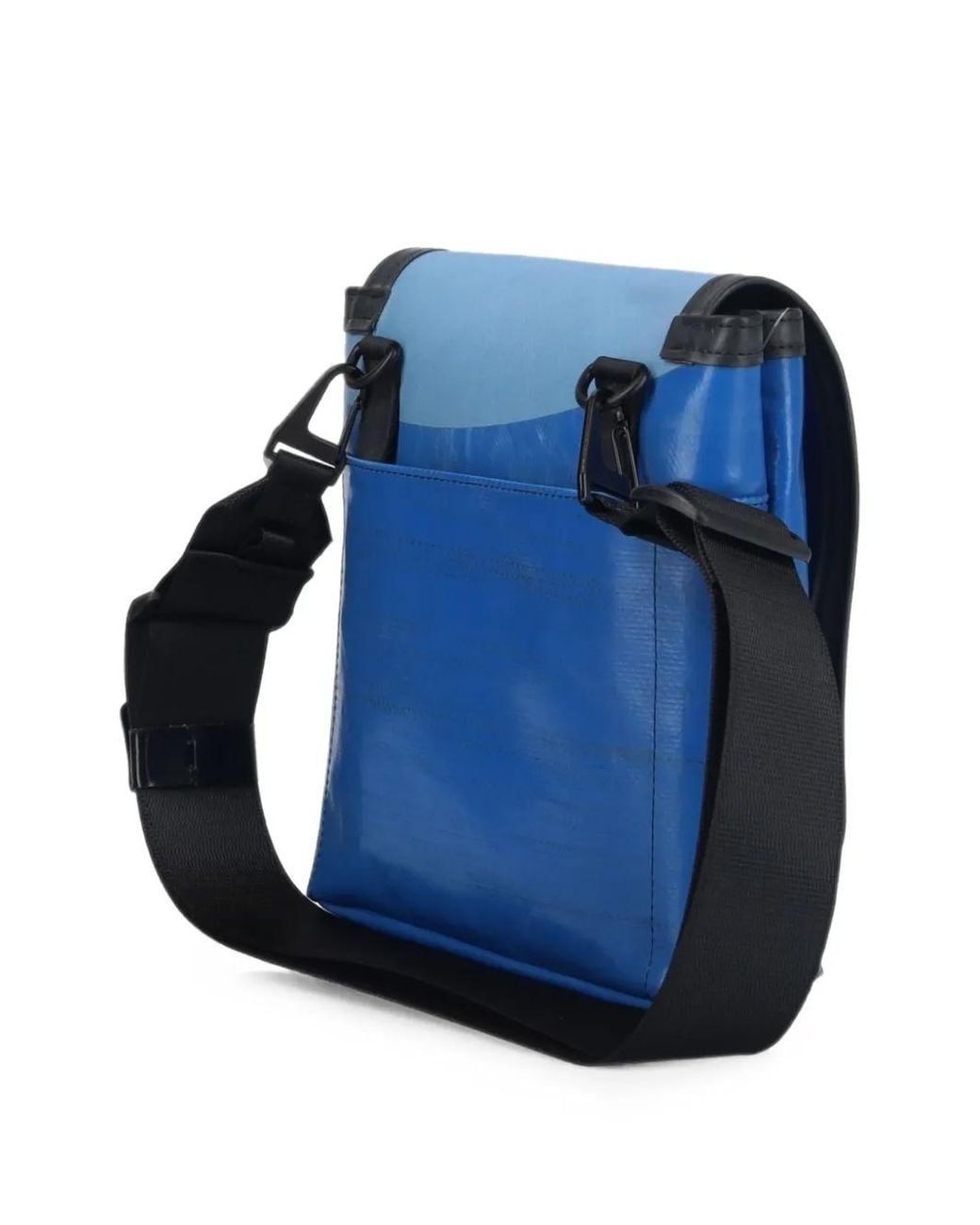 Freitag Blue F140 Fran Logo-Patch Messenger Bag for men