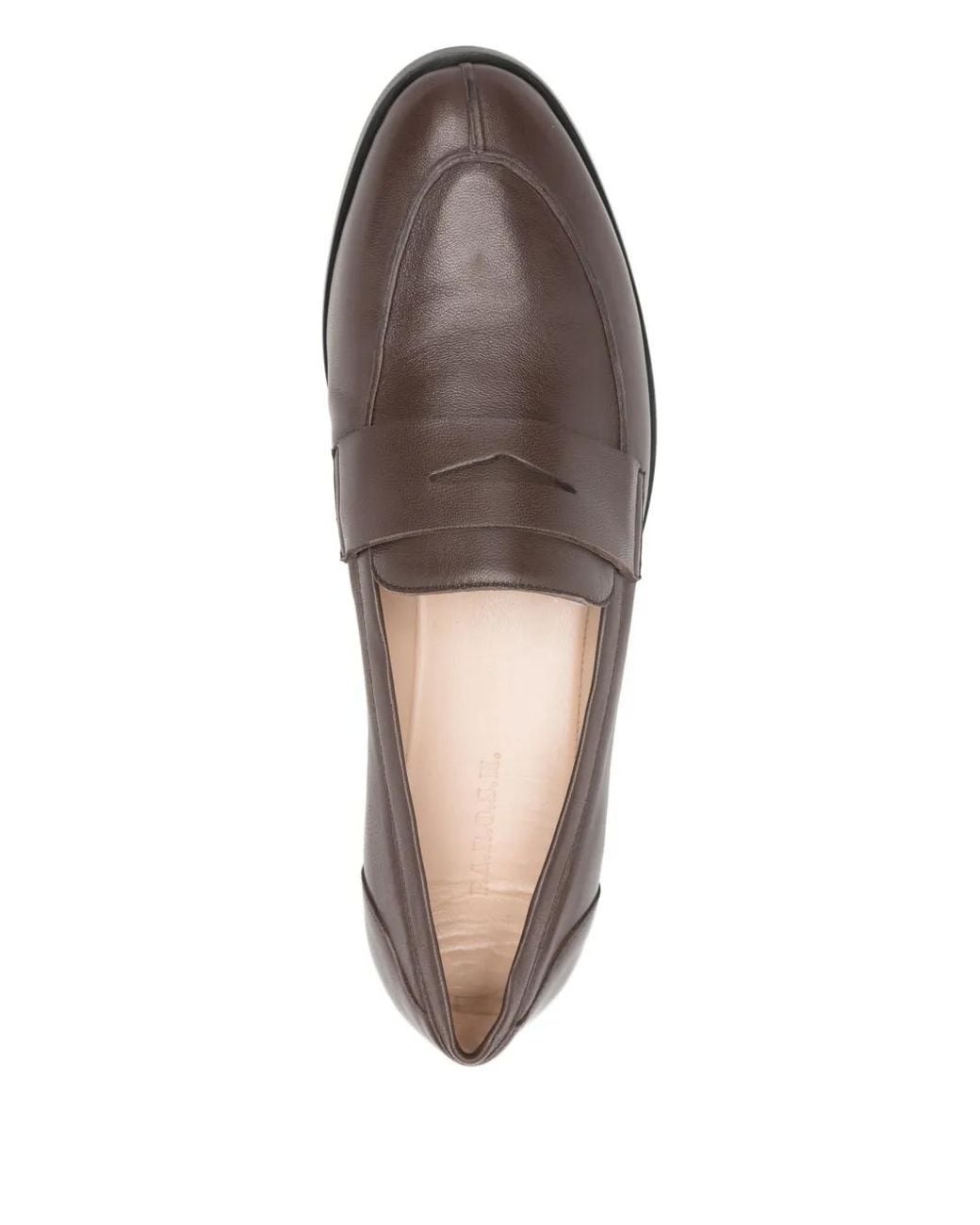 P.A.R.O.S.H. Brown Leather Loafers