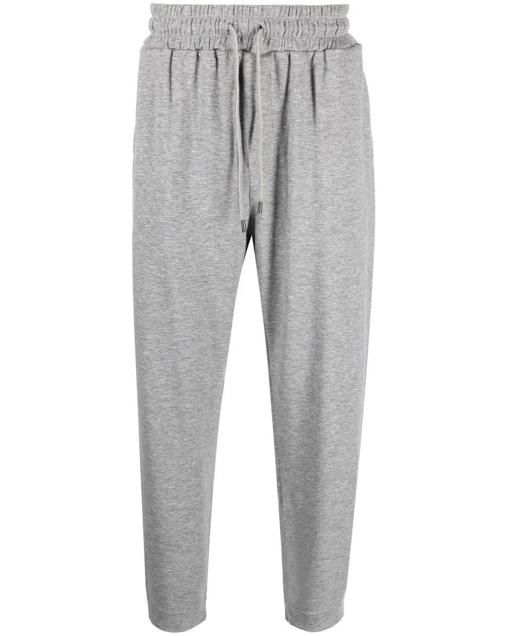 Zegna Gray Elasticated Track Pants for men